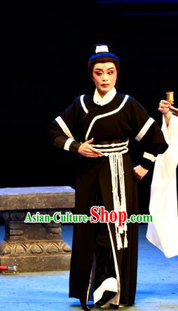 Wu Song Revenge Chinese Yue Opera Martial Male Wu Song Clothing and Headwear Shaoxing Opera Wusheng Apparels Garment Young Male Costumes