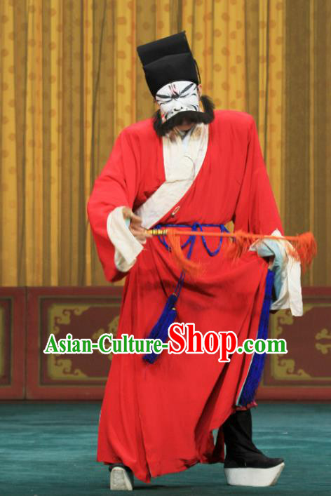 Fan Xi Liang Chinese Peking Opera Elderly Male Cao Cao Garment Costumes and Headwear Beijing Opera Laosheng Apparels Clothing
