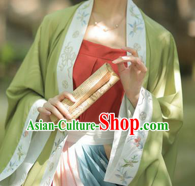 Chinese Ancient Civilian Female Hanfu Dress Garment Traditional Song Dynasty Apparels Young Lady Historical Costumes Complete Set