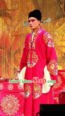 Selling Miaolang Chinese Ping Opera Bridegroom Garment Costumes and Headwear Pingju Opera Xiaosheng Zhou Wenju Apparels Clothing