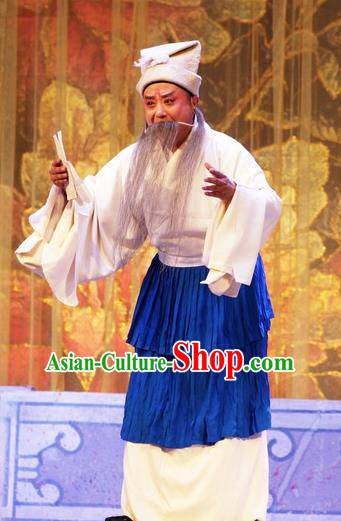 Selling Miaolang Chinese Ping Opera Elderly Male Zhou Junhan Garment Costumes and Headwear Pingju Opera Laosheng Apparels Clothing