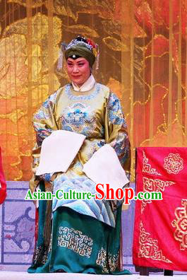 Chinese Ping Opera Rich Dame Apparels Costumes and Headpieces Selling Miaolang Traditional Pingju Opera Elderly Female Dress Garment