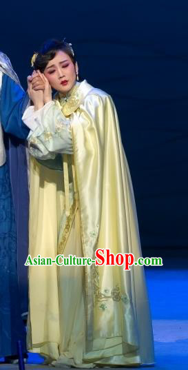 Chinese Beijing Opera Young Lady Apparels Costumes and Headdress Jin Lv Qu Traditional Peking Opera Hua Tan Actress Yun Ji Dress Garment