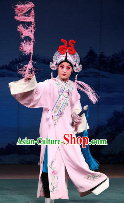 Romance of the Iron Bow Chinese Peking Opera Xiaosheng Garment Costumes and Headwear Beijing Opera Niche Apparels Young Male Clothing