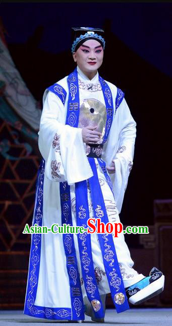 Tian Dao Xing Chinese Peking Opera Xiaosheng Garment Costumes and Headwear Beijing Opera Minister Apparels Young Male Dong Hong Clothing