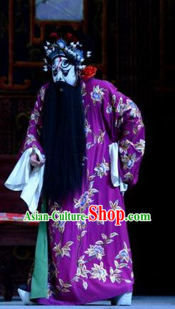 Tian Dao Xing Chinese Peking Opera Laosheng Garment Costumes and Headwear Beijing Opera Bully Liu Yinglong Apparels Elderly Male Clothing