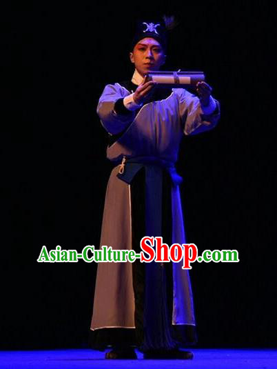 Qing Tian Dao Chinese Peking Opera Figurant Garment Costumes and Headwear Beijing Opera Takefu Apparels Soldier Clothing