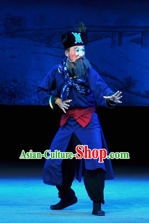Tian Dao Xing Chinese Peking Opera Figurant Garment Costumes and Headwear Beijing Opera Runner Apparels Clothing