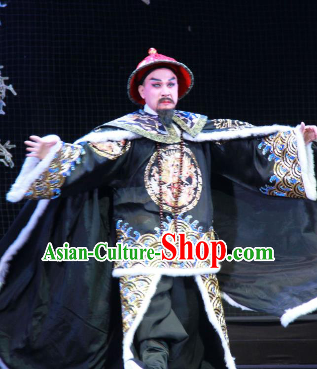 Yue Zhao Sai Bei Chinese Peking Opera Minister Garment Costumes and Headwear Beijing Opera Official Apparels Clothing