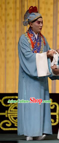 Hong Yang Dong Chinese Peking Opera Young Male Garment Costumes and Headwear Beijing Opera Xiaosheng Apparels Niche Clothing