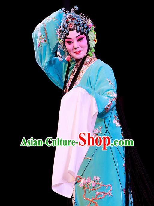 Chinese Beijing Opera Actress Che Jingfang Apparels Shi Wen Hui Costumes and Headpieces Traditional Peking Opera Hua Tan Dress Rich Lady Garment
