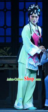 Chinese Beijing Opera Xiaodan Apparels Jing Hai Hun Costumes and Headpieces Traditional Peking Opera Country Woman Dress Garment