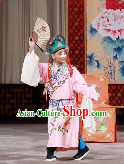 Xun Guanniang Chinese Peking Opera Rich Childe Garment Costumes and Headwear Beijing Opera Young Man Apparels Bully Clothing