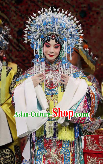 Chinese Beijing Opera Imperial Concubine Apparels Zhai Ying Hui Costumes and Headpieces Traditional Peking Opera Hua Tan Ru Ji Dress Court Woman Garment