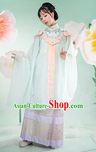 Chinese Ancient Royal Princess Hanfu Dress Palace Lady Apparels Traditional Ming Dynasty Blouse and Skirt Historical Costumes Complete Set