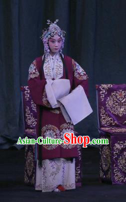 Chinese Beijing Opera Imperial Concubine Apparels Yu Guo Yuan Costumes and Headpieces Traditional Peking Opera Young Female Dress Garment