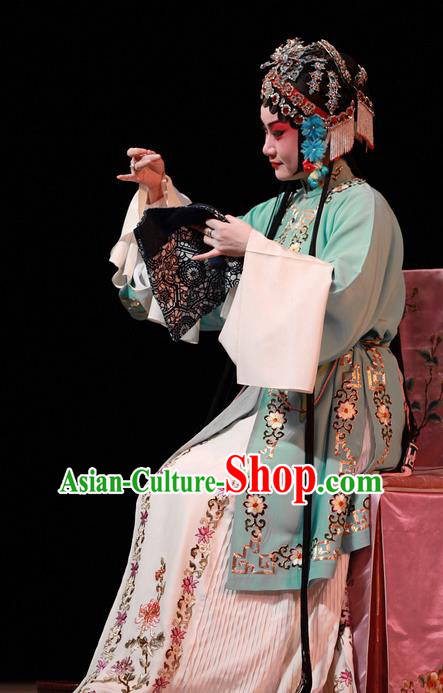 Chinese Beijing Opera Diva Apparels Xiu Ru Ji Costumes and Headpieces Traditional Peking Opera Hua Tan Li Yaxian Dress Actress Garment