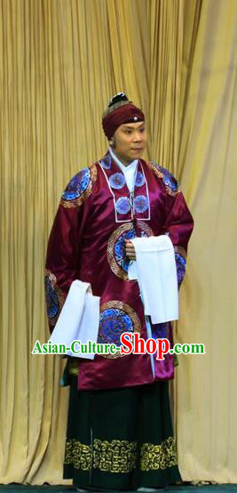 Chinese Beijing Opera Dame Apparels Mu Hu Guan Costumes and Headdress Traditional Peking Opera Pantaloon Dress Elderly Woman Garment