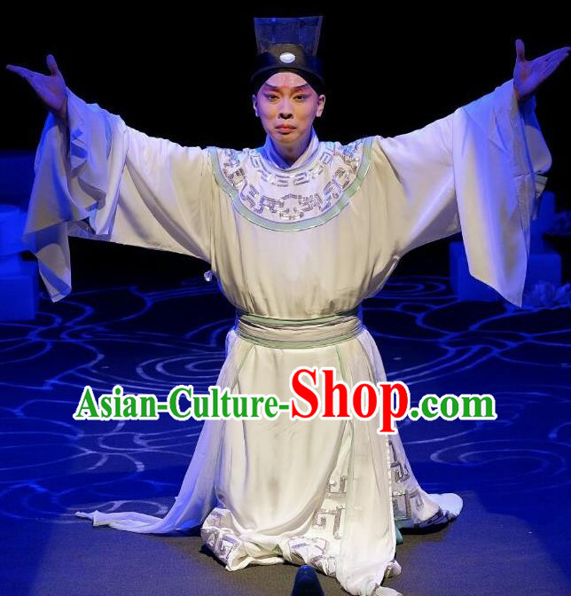 A Love Beyond Chinese Peking Opera Craftsman Cui Ning Garment Costumes and Headwear Beijing Opera Young Male Apparels Xiaosheng Clothing