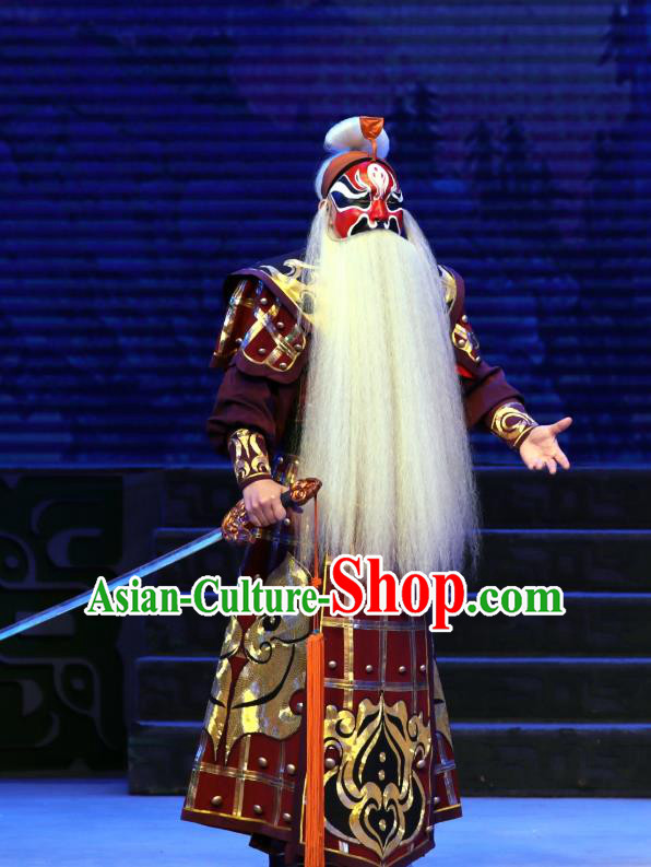Qi Nv Wu Rong Chinese Peking Opera General Garment Costumes and Headwear Beijing Opera Military Officer Apparels Armor Clothing