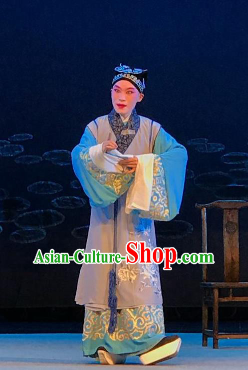 Hong Ling Yan Chinese Peking Opera Xiaosheng Apparels Costumes and Headpieces Beijing Opera Young Male Garment Niche Clothing