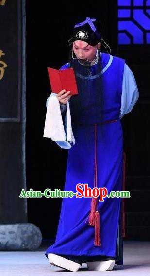 Xiang Lian Case Chinese Peking Opera Laosheng Apparels Costumes and Headpieces Beijing Opera Old Man Garment Elderly Male Chen Shimei Clothing