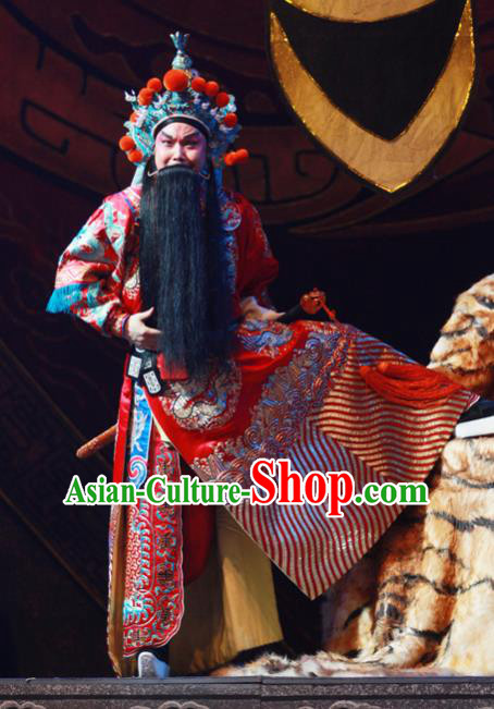 Chinese Peking Opera Martial Male Apparels Costumes and Headpieces Beijing Opera Lord Wu Sangui Garment General Clothing