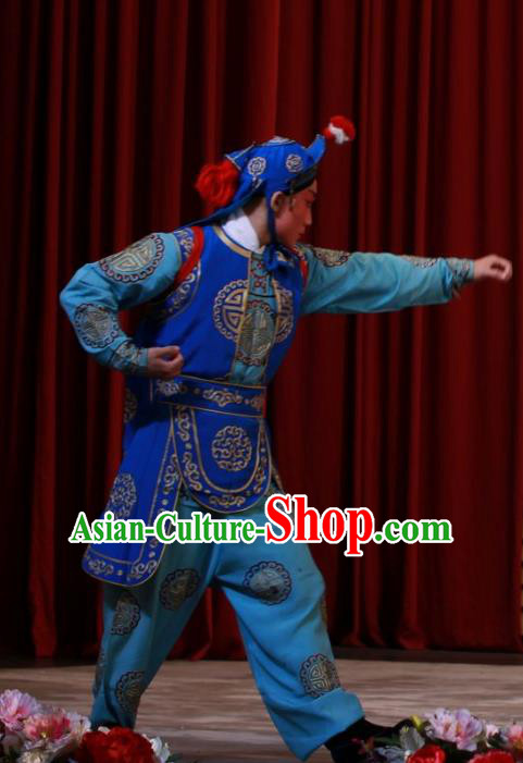 Tai Bai Drunk Chinese Peking Opera Soldier Apparels Costumes and Headpieces Beijing Opera Martial Male Garment Wusheng Clothing