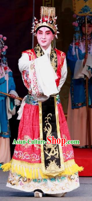Hua Long Dian Jing Chinese Peking Opera Xiaosheng Apparels Costumes and Headpieces Beijing Opera Emperor Li Shimin Garment Monarch Clothing