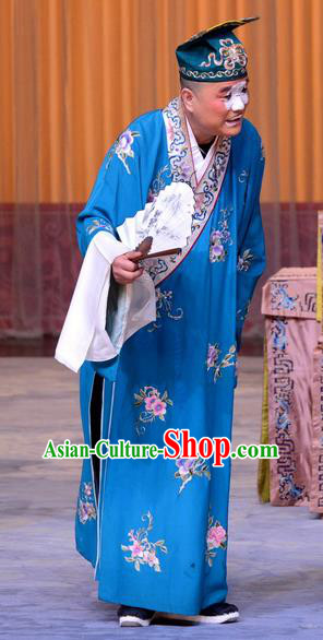 The Jade Hairpin Chinese Peking Opera Chou Apparels Costumes and Headpieces Beijing Opera Bully Lu Shaozhuang Garment Clothing