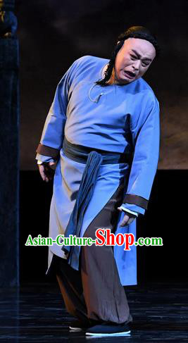 Jin E Chinese Ping Opera Qing Dynasty Civilian Male Garment Costumes and Headwear Pingju Opera Xiaosheng Apparels Clothing