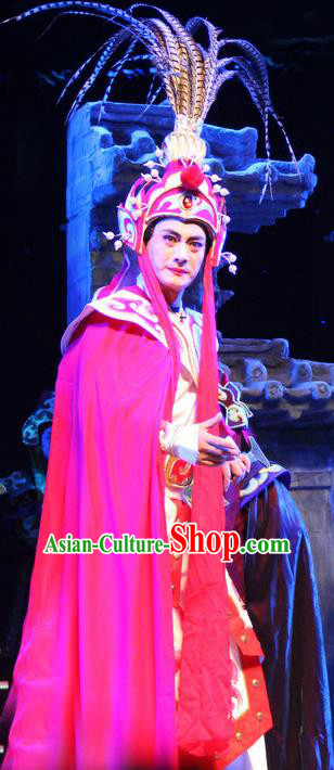 Cao Cao Chinese Peking Opera Prince Cao Zhi Apparels Costumes and Headpieces Beijing Opera Martial Male Garment General Clothing