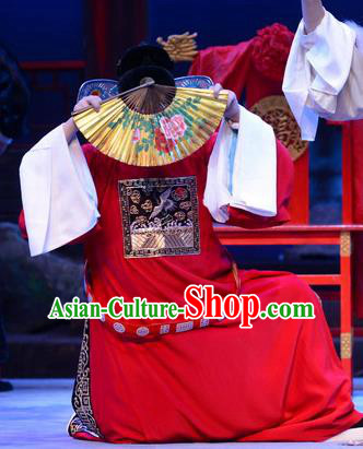 Breeze Pavilion Chinese Ping Opera Number One Scholar Zhang Jibao Garment Costumes and Headwear Pingju Opera Xiaosheng Apparels Clothing