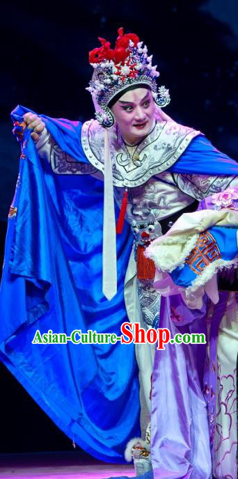 The Tiger Generals Chinese Peking Opera Wusheng Apparels Costumes and Headpieces Beijing Opera Martial Male Garment General Li Cunxiao Clothing