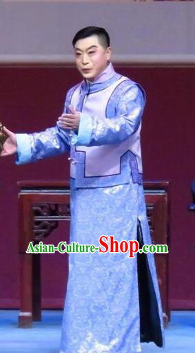 Zhao Yunniang Chinese Ping Opera Republican Period Young Male Garment Costumes Pingju Opera Elderly Childe Apparels Clothing
