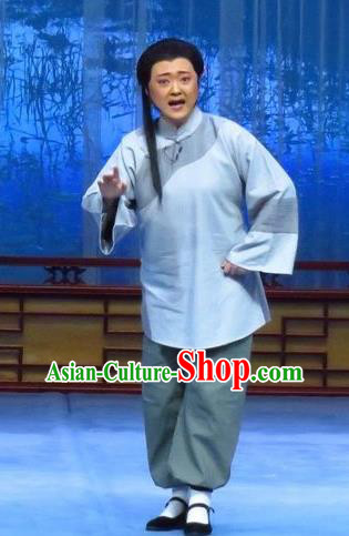 Chinese Ping Opera Republican Period Elderly Woman Apparels Costumes and Headpieces Zhao Yunniang Traditional Pingju Opera Elderly Female Dress Pantaloon Garment