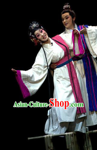 Chinese Sichuan Opera Diva Pu Lan Costumes and Hair Accessories Yu Hai Kuang Chao Traditional Peking Opera Hua Tan Dress Young Woman Apparels