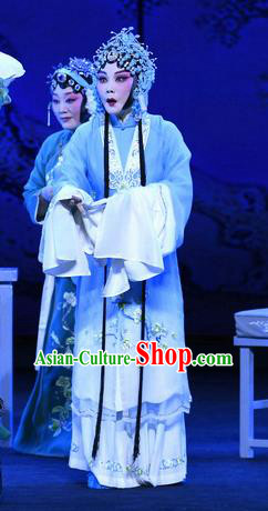 Chinese Ping Opera Actress Zhao Jintang Apparels Costumes and Headpieces Zhao Jintang Traditional Pingju Opera Young Mistress Dress Garment