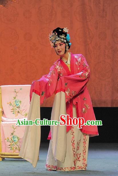 Chinese Sichuan Opera Diva Bai Suzhen The Legend of White Snake Garment Costumes and Hair Accessories Traditional Peking Opera Actress Dress Hua Tan Apparels
