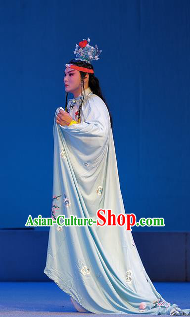 Xue Baochai Chinese Sichuan Opera Xiaosheng Jia Baoyu Apparels Costumes and Headpieces Peking Opera Young Male Garment Childe Clothing