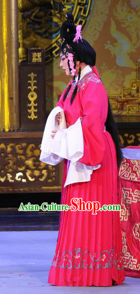 Chinese Sichuan Opera Young Lady Garment Costumes and Hair Accessories Sheng Si Pai Traditional Peking Opera Xiaodan Dress Actress Huang Yulan Apparels