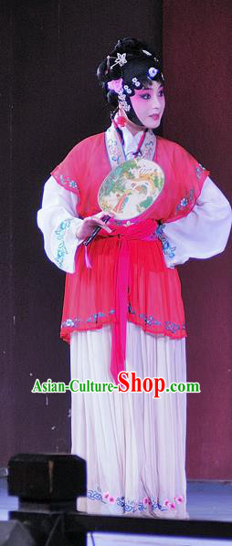 Chinese Sichuan Opera Rich Lady Garment Costumes and Hair Accessories Traditional Peking Opera Actress Dress Diva Apparels