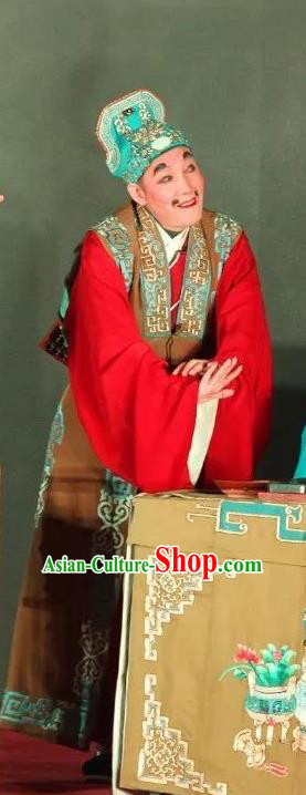 Ma Qian Po Shui Chinese Sichuan Opera Chou Apparels Costumes and Headpieces Peking Opera Clown Garment Landlord Clothing