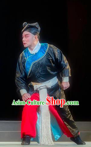 Zhuo Wenjun Chinese Sichuan Opera Servant Apparels Costumes and Headpieces Peking Opera Martial Male Garment Wusheng Clothing