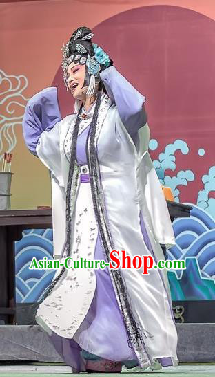 Chinese Sichuan Opera Hua Tan Dou Duyi Garment Costumes and Hair Accessories Bao En Ji Traditional Peking Opera Young Female Dress Actress Apparels