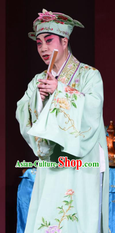 Ni Bi Tower Chinese Sichuan Opera Scholar Xu Shouqin Apparels Costumes and Headpieces Peking Opera Young Male Garment Clothing