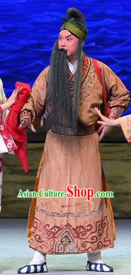 Ma Zu Chinese Peking Opera Elderly Male Garment Costumes and Headwear Beijing Opera Laosheng Apparels Clothing