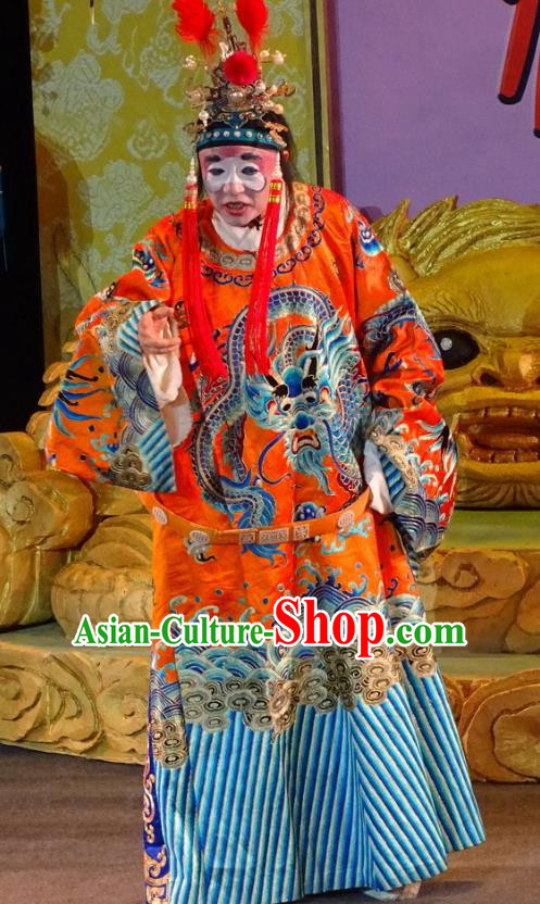 Qing Yun Palace Chinese Sichuan Opera Court Servant Apparels Costumes and Headpieces Peking Opera Eunuch Diao Dou Garment Clothing