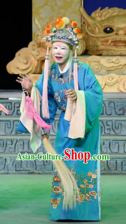 Qing Yun Palace Chinese Sichuan Opera Palace Servant Apparels Costumes and Headpieces Peking Opera Eunuch Garment Clothing