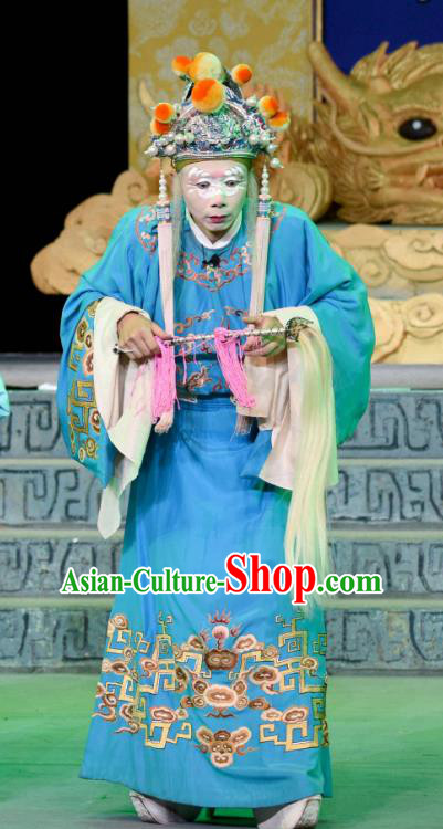 Qing Yun Palace Chinese Sichuan Opera Palace Servant Apparels Costumes and Headpieces Peking Opera Eunuch Garment Clothing